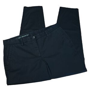 Talbots Womens Girlfriend Chino Pants 10P‎ Black Cotton Blend Casual Office